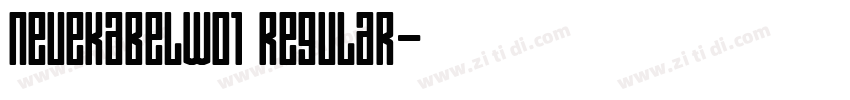 neuekabelw01 regular字体转换